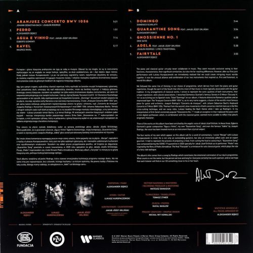 Aleksander Dębicz, Łukasz Kuropaczewski With Jakub Józef Orliński – Adela (Orange Vinyl)