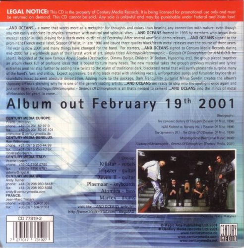 ...and Oceans - A.M.G.O.D. (PROMO CD)