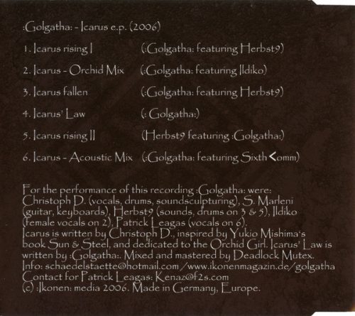 :Golgatha: - Icarus E.P. (CD)