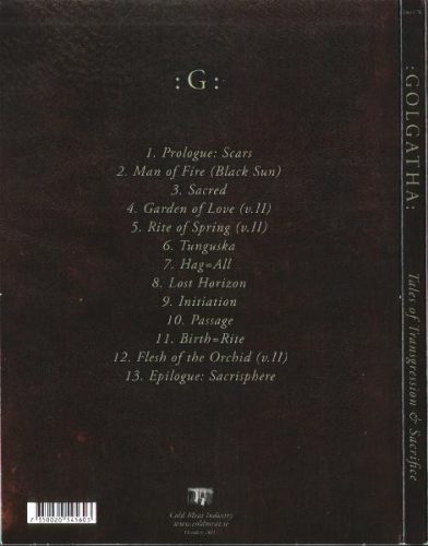:Golgatha: - Tales Of Transgression And Sacrifice (CD)