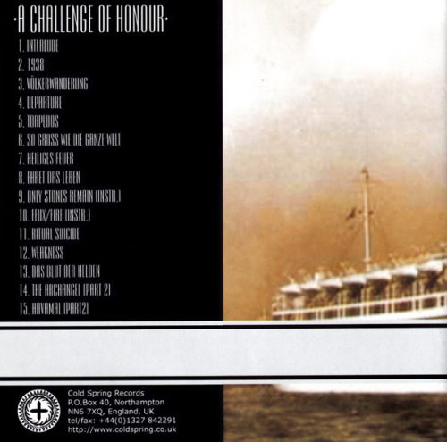 A Challenge Of Honour - Wilhelm Gustloff (CD)
