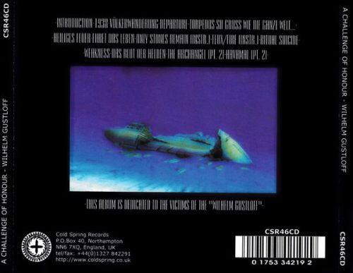 A Challenge Of Honour - Wilhelm Gustloff (CD)