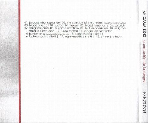 Ah Cama-Sotz - La Procesión De La Sangre (CD)