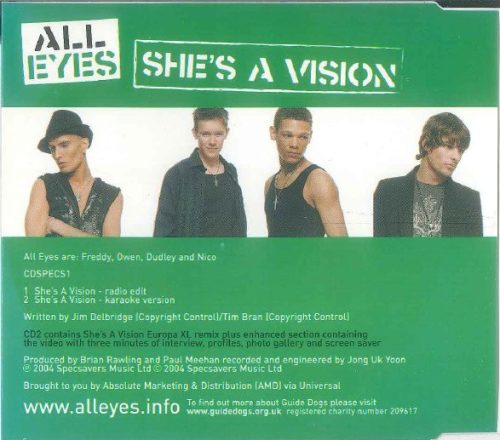 All Eyes - She's A Vision (CDs)
