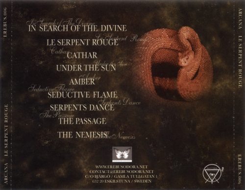 Arcana - Le Serpent Rouge (CD)