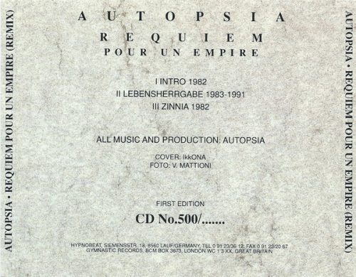 Autopsia - Requiem Pour Un Empire (CDs)