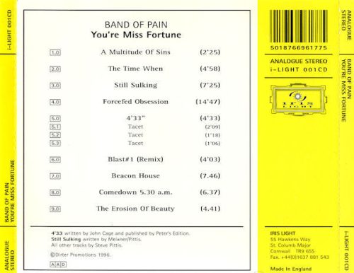 Band Of Pain - You're Miss Fortune (CD)