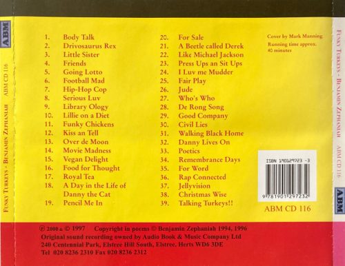 Benjamin Zephaniah - Benjamin Zephaniah's Funky Turkeys (CD)