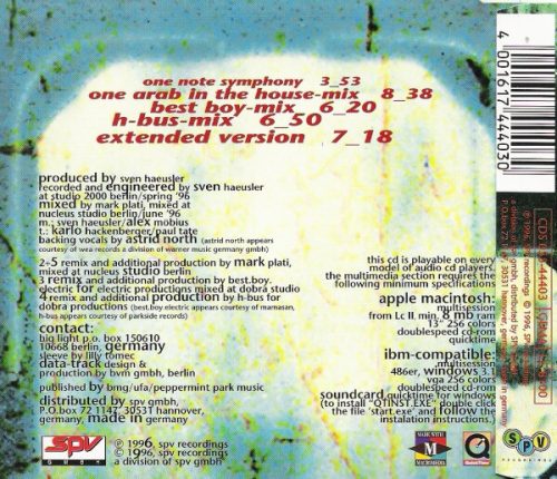 Big Light - One Note Symphony (CDs)