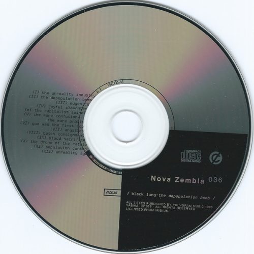 Black Lung - The Depopulation Bomb (CD)