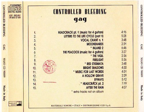 Controlled Bleeding - Gag (CD)