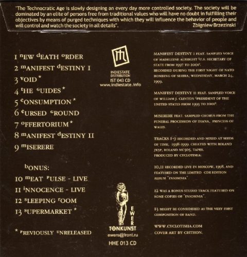 Cyclotimia - New Death Order (CD)