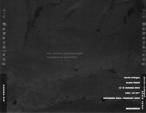 Darrin Verhagen - Black Frost (CD)