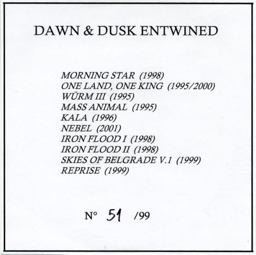 Dawn & Dusk Entwined - Untitled (CD-R)