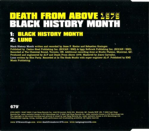 Death From Above 1979 - Black History Month (CDs)
