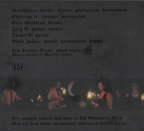 Der Blutharsch - Live At The Monastery (CD)