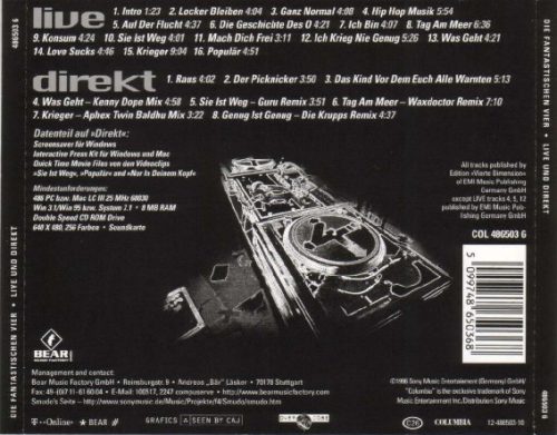 Die Fantastischen Vier - Liveunddirekt (CD)
