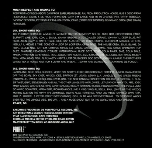 DJ DB - The History Of Our World Part 1: Breakbeat & Jungle Ultramix  (CD)