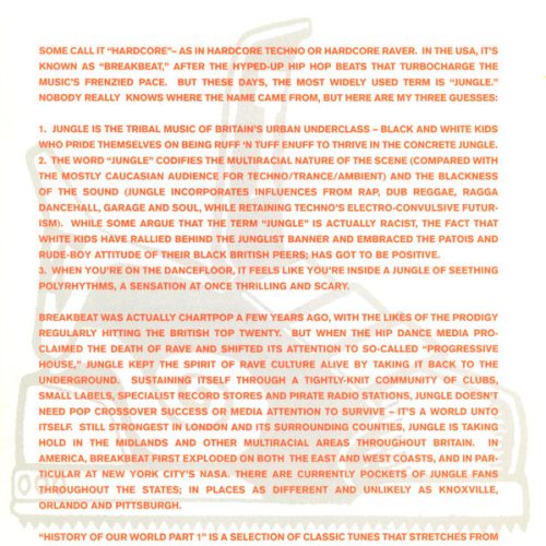 DJ DB - The History Of Our World Part 1: Breakbeat & Jungle Ultramix  (CD)