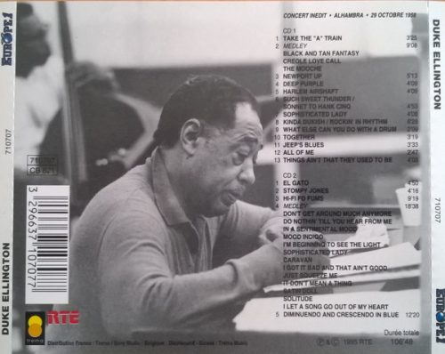 Duke Ellington - En Concert Avec Europe 1, Alhambra 29 Octobre, 1958 (CD)