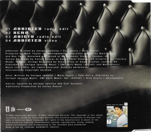 Enrique Iglesias - Addicted (CDs)