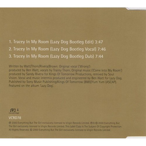 Everything But The Girl Vs Soul Vision - Tracey In My Room (CD)