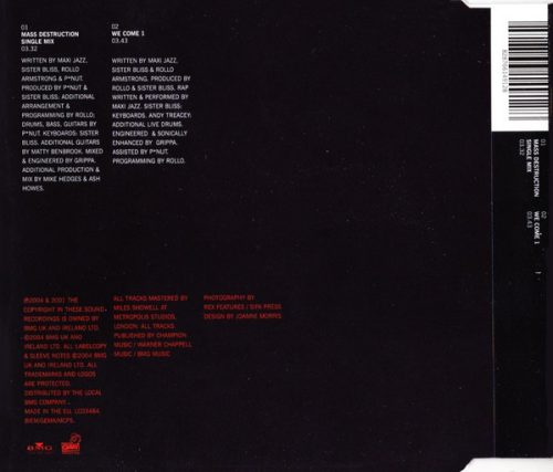 Faithless - Mass Destruction (CDs)