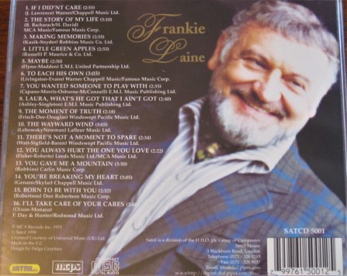 Frankie Laine - Making Memories (CD)