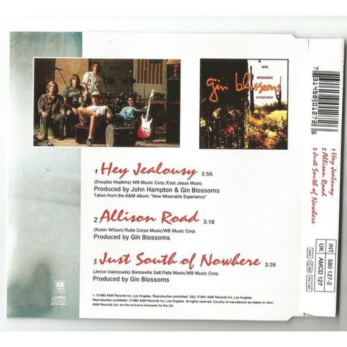 Gin Blossoms - Hey Jealousy (CD)