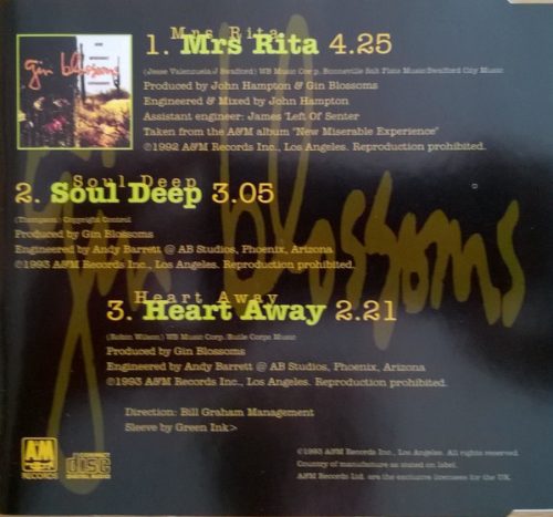 Gin Blossoms - Mrs Rita (CDs)