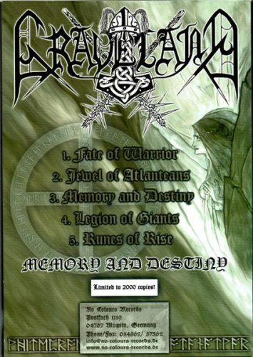 Graveland - Memory And Destiny (CD)