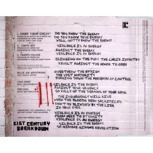Green Day - Know Your Enemy (CD)