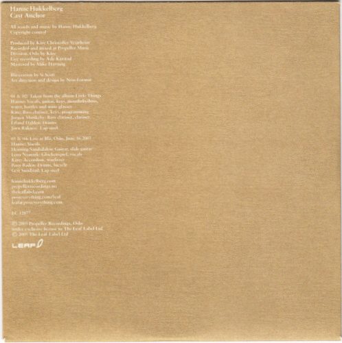 Hanne Hukkelberg - Cast Anchor (CDs)