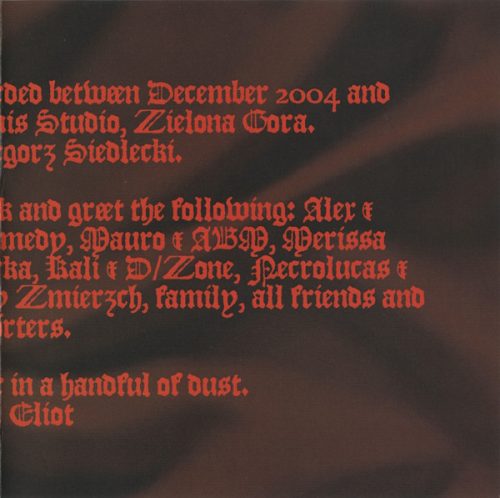 Horologium - A Handful Of Dust (CD-R)