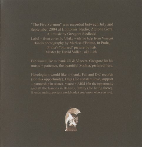 Horologium - The Fire Sermon (CD)