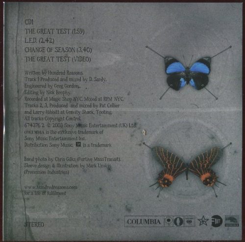 Hundred Reasons - The Great Test (CDs)