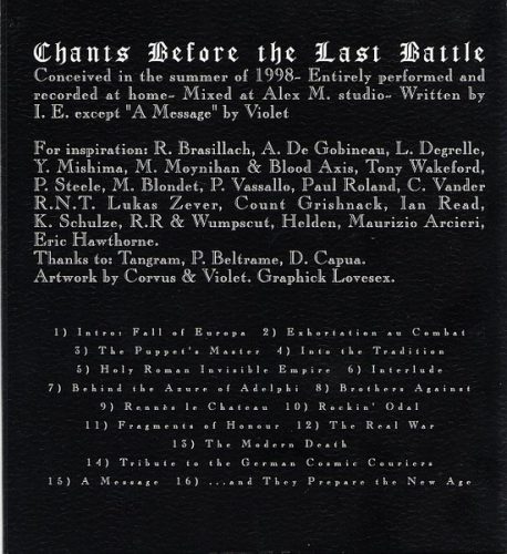 Invisible Empire - Chants Before The Last Battle (CD)