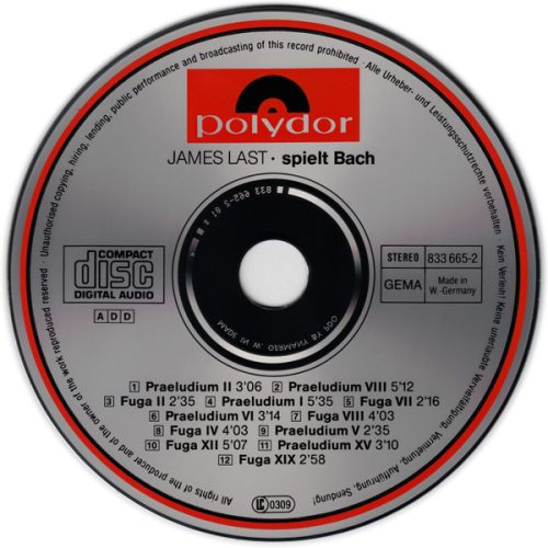 James Last - James Last Spielt Bach (CD)