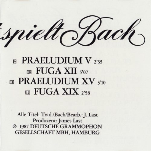 James Last - James Last Spielt Bach (CD)