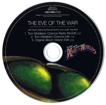 Jeff Wayne Featuring Richard Burton And Justin Hayward - The Eve Of The War (Tom Middleton Mixes) (CDs)