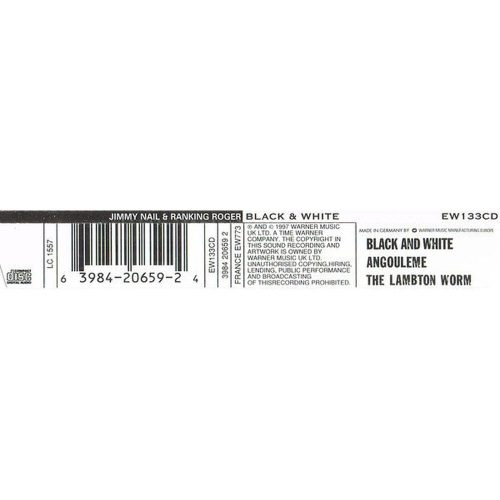 Jimmy Nail With Ranking Roger - Black & White (CD)