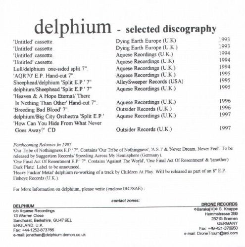 Delphium - Snowhill-X E.P. (7")