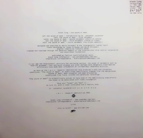 Black Lung - The Sound Of Meat (10")