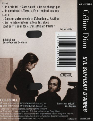 Céline Dion – S'il Suffisait D'aimer (Kazetta)