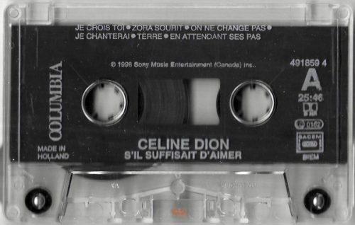 Céline Dion – S'il Suffisait D'aimer (Kazetta)