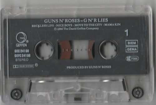 Guns N' Roses - G N' R Lies (Kazetta)