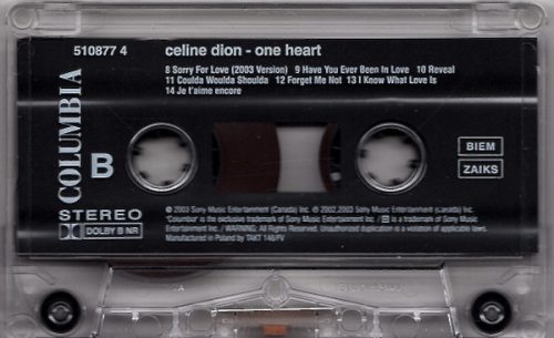 Celine Dion - One Heart (Kazetta)