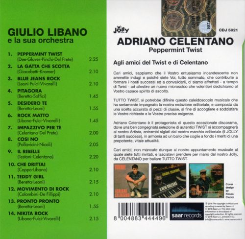 Adriano Celentano - Peppermint Twist (CD)