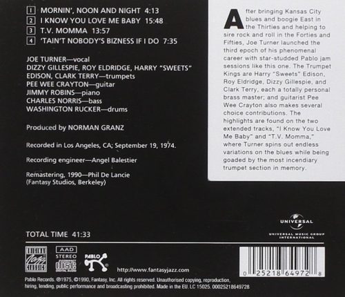 Dizzy Gillespie · Roy Eldridge · Harry "Sweets" Edison · Clark Terry – The Trumpet Kings Meet Joe Turner (CD)