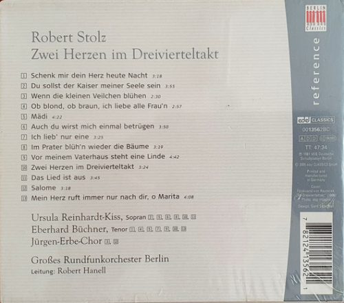 Eberhard Büchner Und Ursula Reinhardt-Kiss – Zwei Herzen Im Dreivierteltakt - Robert Stolz (CD)